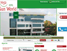 Tablet Screenshot of hotelsunworld.com